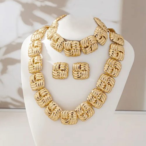 Golden Weave Elegance 3-piece Set