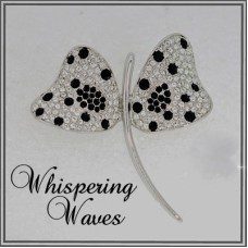 Whispering Waves Butterfly Brooch