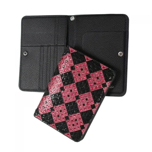 Pink & Black Passport Holder