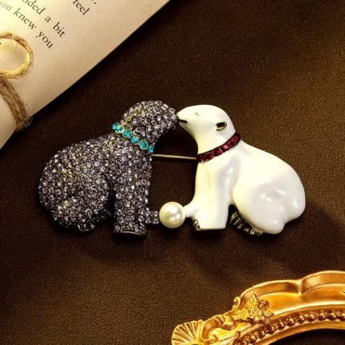 Artic Amour Bear Brooch