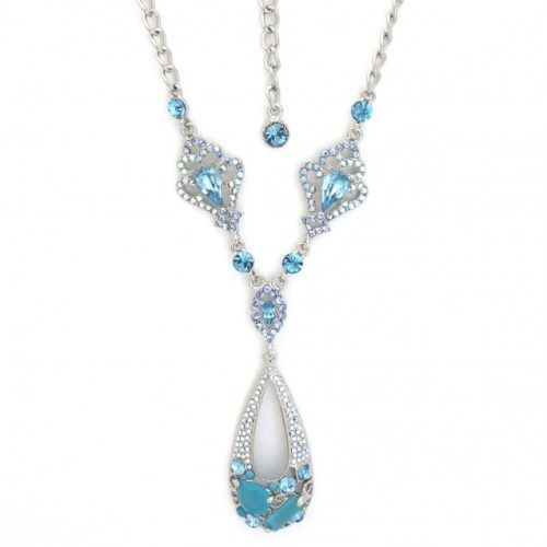 Azure Evening Cascade Necklace
