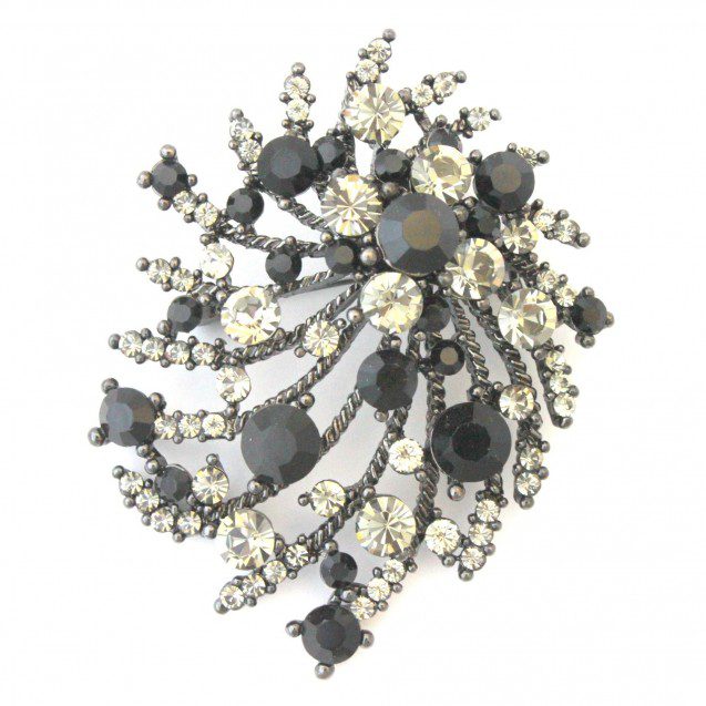 Black Diamond Eclipse Brooch/Pendant