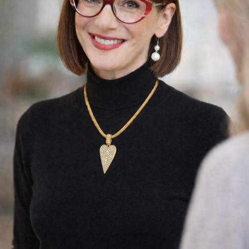 Golden Heartline Necklace